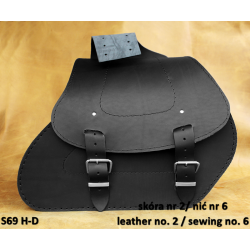 LEATHER SADDLEBAG S69 H-D SPORTSTER  *TO REQUEST*