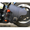 LEATHER SADDLEBAG S62 REAL with drink holder H-D SOFTAIL