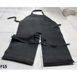 Tablier de protection en cuir F15/boucher/soudeur/cuisinier/barbecue/serrurier/forgeron