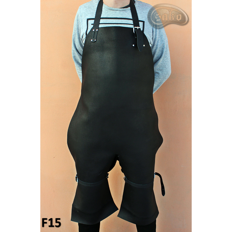 Tablier de protection en cuir F15/boucher/soudeur/cuisinier/barbecue/serrurier/forgeron