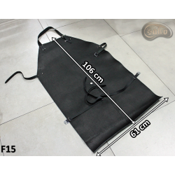 Tablier de protection en cuir F15/boucher/soudeur/cuisinier/barbecue/serrurier/forgeron