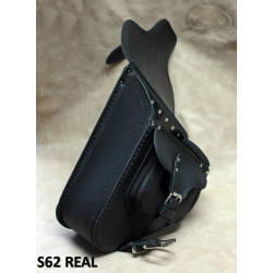 LEATHER SADDLEBAG S62 REAL H-D SOFTAIL