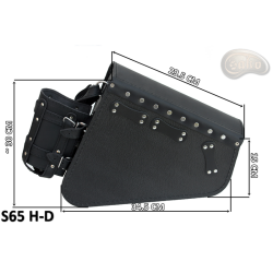 Sacoches Moto S65 FLAMME H-D SOFTAIL