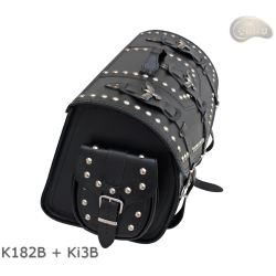 Roll Bag K1821 with lock, pockets and overlays