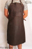 Tablier de protection en cuir F11 BROWN/boucher/soudure/chef/barbecue/serrurier