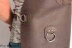 Tablier de protection en cuir F11 BROWN/boucher/soudure/chef/barbecue/serrurier