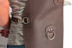 Tablier de protection en cuir F11 BROWN/boucher/soudure/chef/barbecue/serrurier