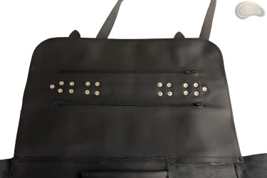 Sac à couteaux / pochette BLACK MATTE AVEC ZIPPE (modèle 3)