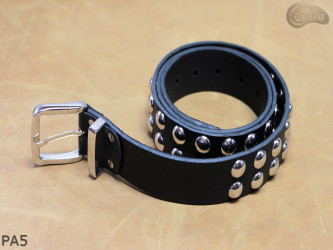 Ceinture pantalon/jupe en cuir PA5 avec rivets décoratifs 14 mm