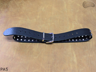 Ceinture pantalon/jupe en cuir PA5 avec rivets décoratifs 14 mm
