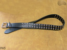 Ceinture pantalon/jupe en cuir PA5 avec rivets décoratifs 14 mm
