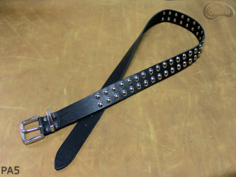 Ceinture pantalon/jupe en cuir PA5 avec rivets décoratifs 14 mm