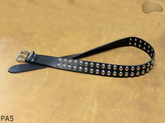 Ceinture pantalon/jupe en cuir PA5 avec rivets décoratifs 14 mm
