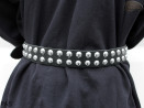 Ceinture pantalon/jupe en cuir PA5 avec rivets décoratifs 14 mm