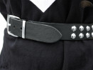 Ceinture pantalon/jupe en cuir PA5 avec rivets décoratifs 14 mm