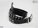 Ceinture pantalon/jupe en cuir PA5 avec rivets décoratifs 14 mm