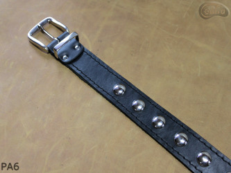 Ceinture pantalon/jupe en cuir PA6 avec rivets décoratifs 17 mm