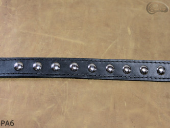 Ceinture pantalon/jupe en cuir PA6 avec rivets décoratifs 17 mm