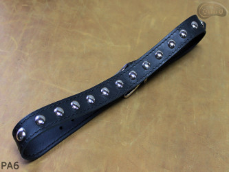 Ceinture pantalon/jupe en cuir PA6 avec rivets décoratifs 17 mm