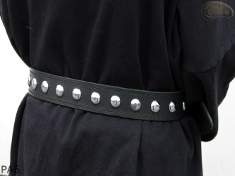 Ceinture pantalon/jupe en cuir PA6 avec rivets décoratifs 17 mm