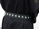 Ceinture pantalon/jupe en cuir PA6 avec rivets décoratifs 17 mm