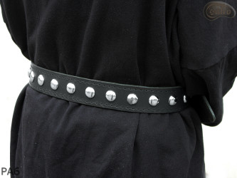 Ceinture pantalon/jupe en cuir PA6 avec rivets décoratifs 17 mm