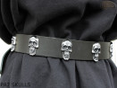 PA7 leather belt with skulls