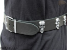 PA7 leather belt with skulls