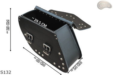 LEATHER SADDLEBAGS S131