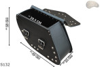 LEATHER SADDLEBAGS S131