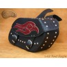 LEATHER SADDLEBAGS S04 B RED EAGLE  **TO REQUEST**