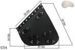 LEATHER SADDLEBAG S54 GRIM REAPER H-D SOFTAIL