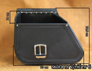 Bőr táska S76 SKULL H-D DYNA