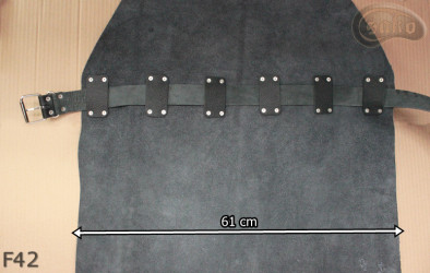 Tablier de protection en cuir F42/boucher/soudure/chef/barbecue/serrurier