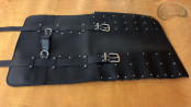 Sac à couteaux / pochette   CUIR DE VACHETTE NOIR( modèle 4)