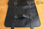 Sac à couteaux / pochette   CUIR DE VACHETTE NOIR( modèle 4)