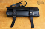 Sac à couteaux / pochette   CUIR DE VACHETTE NOIR( modèle 4)