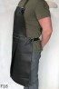 Tablier de protection en cuir F16/boucher/soudure/chef/barbecue/serrurier