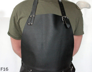 Tablier de protection en cuir F16/boucher/soudure/chef/barbecue/serrurier