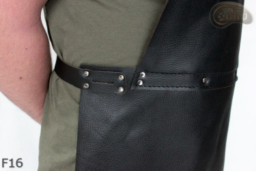 Tablier de protection en cuir F16/boucher/soudure/chef/barbecue/serrurier