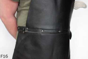 Tablier de protection en cuir F16/boucher/soudure/chef/barbecue/serrurier