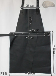 Tablier de protection en cuir F16/boucher/soudure/chef/barbecue/serrurier