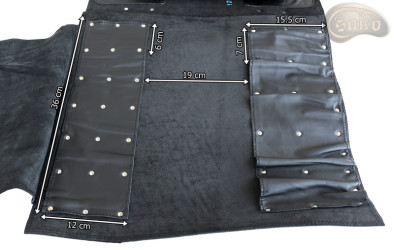 Torba/ pokrowiec na noże CZARNA LICÓWKA (model 4)