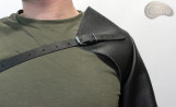 Manchon de protection en cuir avec sangles réglables
