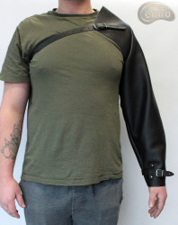 Manchon de protection en cuir avec sangles réglables