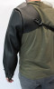 Leather protective welding sleeve with adjustable straps