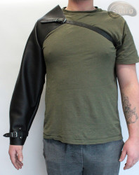 Manchon de protection en cuir avec sangles réglables
