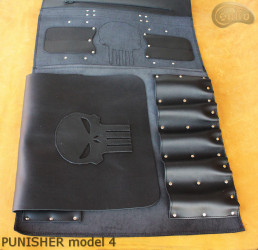 Torba/ pokrowiec na noże CZARNA LICÓWKA PUNISHER (model 4)