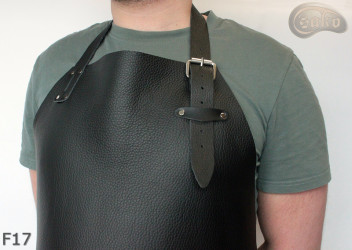 Tablier cuir F17 deux pièces de protection/boucher/soudeur/cuisinier/barbecue/serrurier