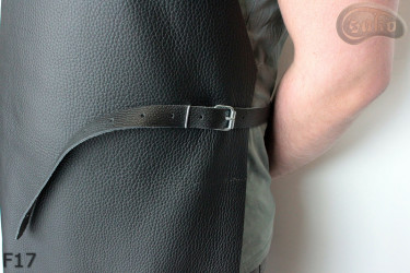 Leather apron F17 two-piece protective / butcher / welding / cook / barbecue / locksmith